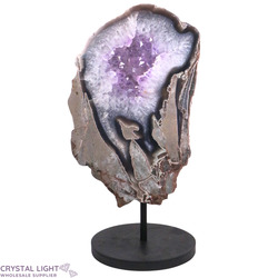 Amethyst Druse Slice on Stand