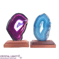 Agate Slice on Stand Lot