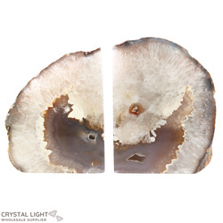 Agate Bookends (AUCTION)