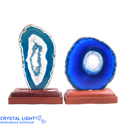 Agate Slice on Stand Lot