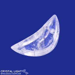 Bowls, Plates & Dishes: Clear Quartz Crescent Dish (Single)