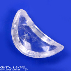 Clear Quartz Crescent Dish (Single)