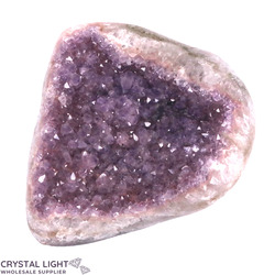 Single Druse Pieces: Amethyst Semi Polished Druse
