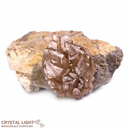 Elestial Formation: Smokey Quartz Elestial on Matrix