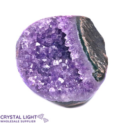 Single Druse Pieces: Amethyst Semi Polished Druse