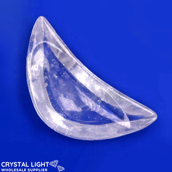 Clear Quartz Crescent Dish (Single)