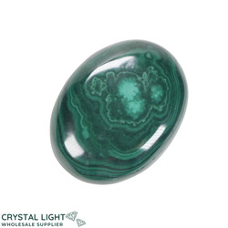 Soapstones & Palmstones Single Listings: Malachite Palmstone (Single)