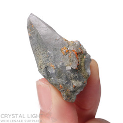 Mini Crystal Specimens: Calcite with Realgar Specimen