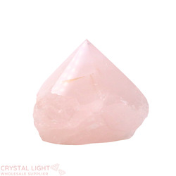 Rose Quartz Cut Base Point