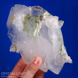 Double Terminated (Natural): Himalayan Quartz Tabular Cluster