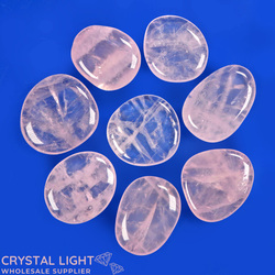 Rose Quartz Flatstone Lot (Light)