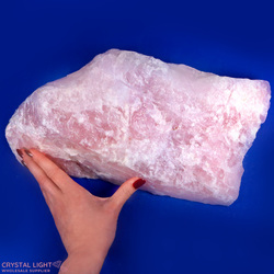 Rose Quartz Rough (Flat Base)