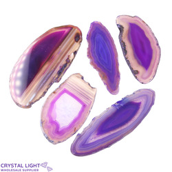 Purple Agate Slice Lot