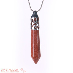 Goldstone Long Pendant