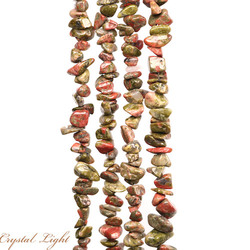Unakite Chip Beads
