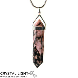 Rhodonite DT Pendant Sterling Silver