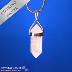 Terminated Pendant: Rose Quartz DT Pendant (Short)