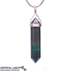 Bloodstone DT Pendant Sterling Silver