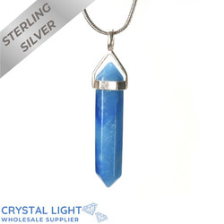Terminated Pendant: Blue Quartz DT Pendant
