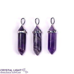 Terminated Pendant: Amethyst Double Terminated Pendant