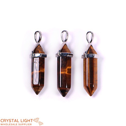 Tigers Eye Double Terminated Pendant