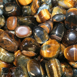 Tumbles by Weight: Blue and Gold Tiger's Eye Tumble