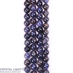 8mm Bead: Iolite Beads 8mm