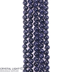 6mm Bead: Blue Goldstone Beads 6mm
