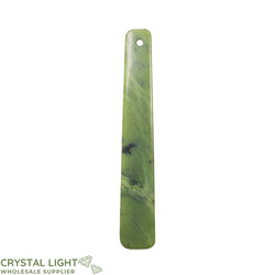 BC Jade Pendants: Nephrite Jade Long Pendant