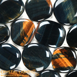 Blue & Gold&nbsp;Tigers Eye&nbsp;Flatstone