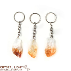 Citrine Point Keychain
