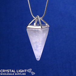 Clear Quartz Pyramid Pendant