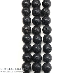 10mm Bead: Lava Beads 10mm Round Beads