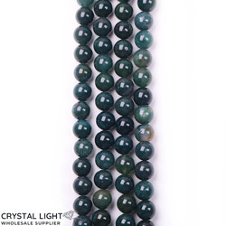 Moss Agate Beads 8mm
