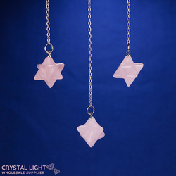 Rose Quartz Merkaba Pendulum