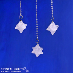 Pendulums: Clear Quartz Merkaba Pendulum