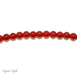 6mm Bead: Red Agate 6mm Beads