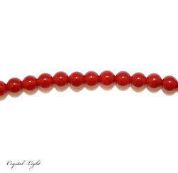 6mm Bead: Red Agate 6mm Beads