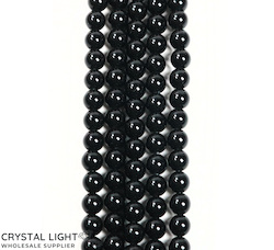6mm Bead: Black Obsidian 6mm Beads