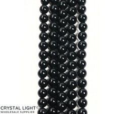 6mm Bead: Black Obsidian 6mm Beads