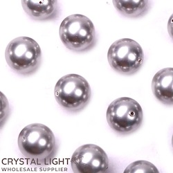 Swarovski Pearls: Swarovski Pearl Beads - Light Gray /12mm