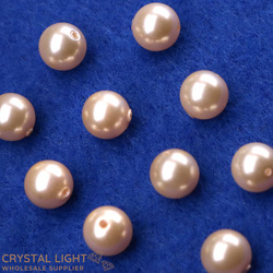 Swarovski Pearls: Swarovski Pearl Beads - Light Gold /6mm