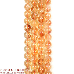 8mm Bead: Citrine Beads 8mm