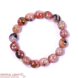 Tumble Bead Bracelets: Pink Opal Tumble Bracelet