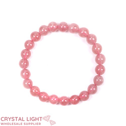 Strawberry Quartz Bracelet 8mm