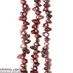 Shell and Pearl Beads: Rose Keshi Pearl Beads