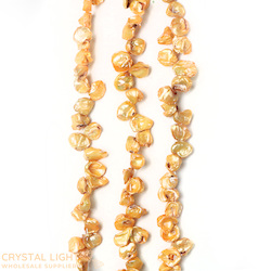 Gold Keshi Pearl Beads