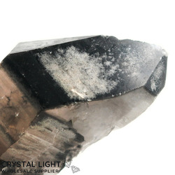 Double Terminated (Natural): Smokey Quartz DT Point with Chlorite