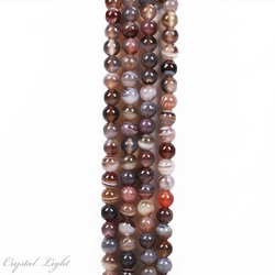 6mm Bead: Botswana Agate 6mm Beads