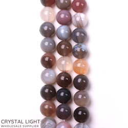 10mm Bead: Botswana Agate Beads 10mm